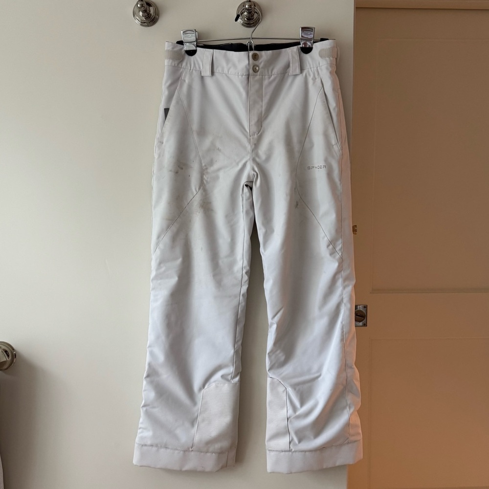 Spyder Girls White Ski Pants